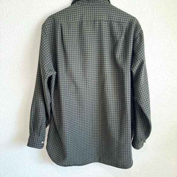 VTG Cabela's Men's XL Button Down Flannel Shirt Plaid Green Shacket Gorpcore - Picture 10 of 13